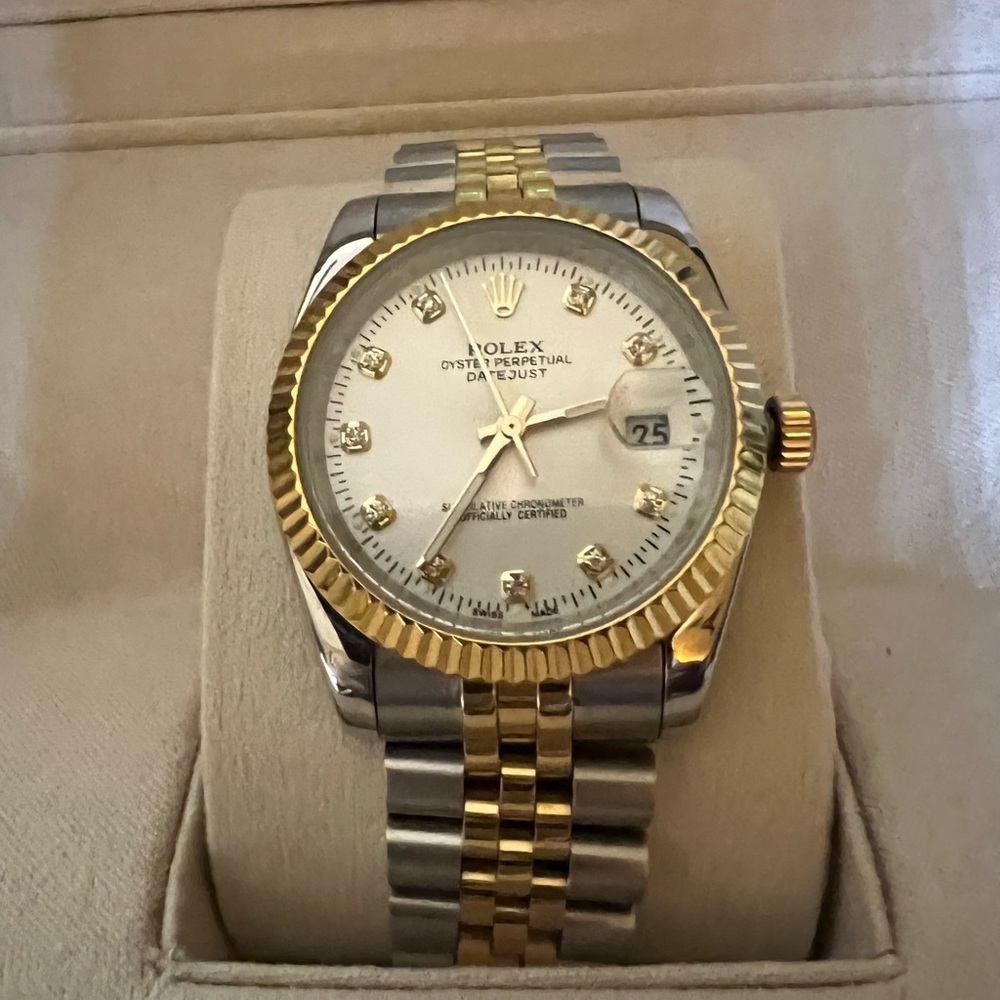 Exquisite 41mm two-tone Rolex date-just unisex watch